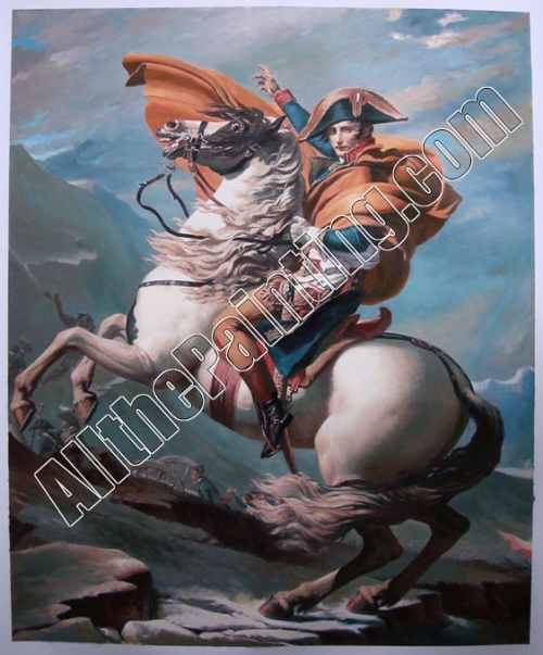 napoleon crossing the alps david - Oil painting reproduction