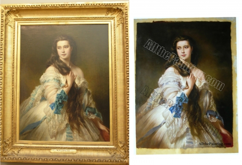 portrait of madame rimsky korsakov franz xaver winterhalter - Oil painting reproduction