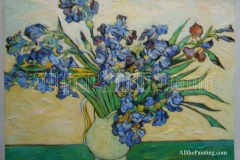 still life vase with irises vincent van gogh - Oil painting reproduction