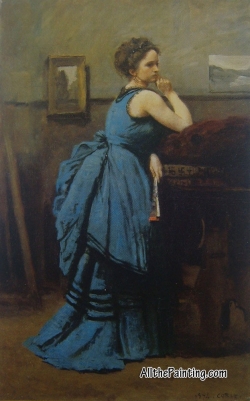 lady-in-blue-corot