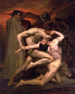 William-Adolphe Bouguereau, Dante and virgil in hell