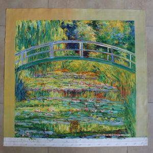 The japanese bridge the water lily pond - oil painting reproduction